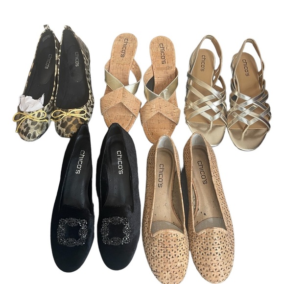 New! Chico's Cork Open Toe Heel Sandals size 10M - Picture 13 of 13